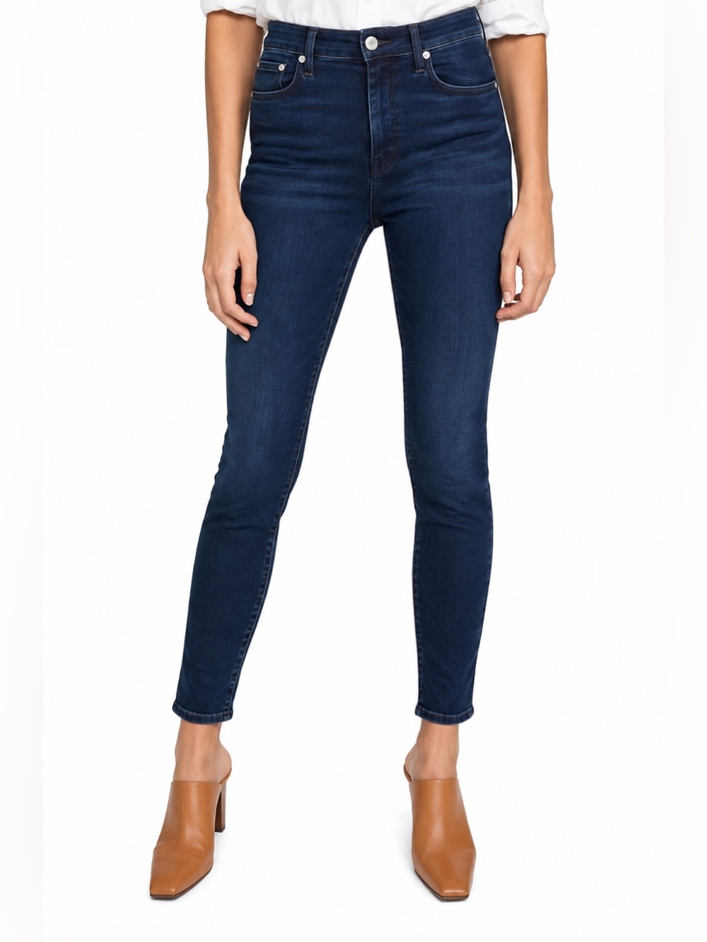 Rag & Bone Nina High Rise Ankle Skinny Jeans 26 Viola